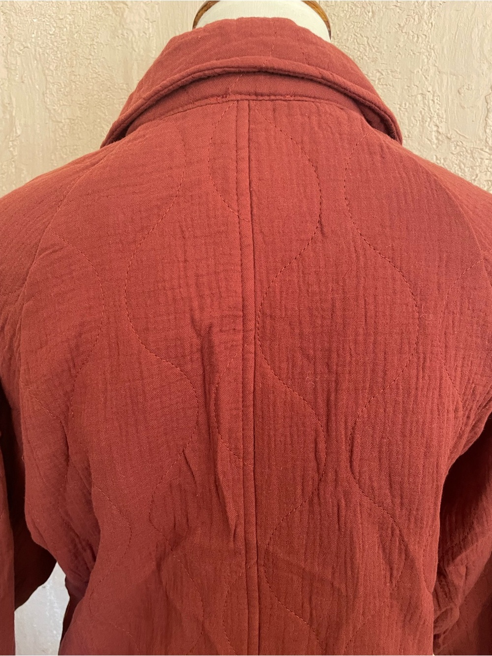 BiBi  Rust/Maroon Button-Front Utility Jacket - Picture 5 of 5